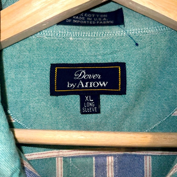 2 Dover By Arrow Vintage long sleeve shirts XL - Picture 3 of 7